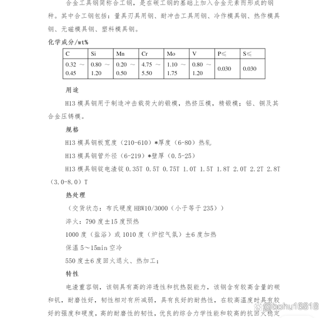 H13模具鋼料棒材鍛件模塊(圖2) H13模具鋼料棒材鍛件模塊(圖2)